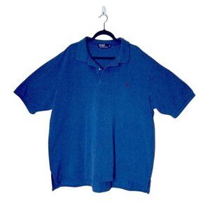 Men’s Polo by Ralph Lauren Blue Denim Color Polo Shirt 3XLT
